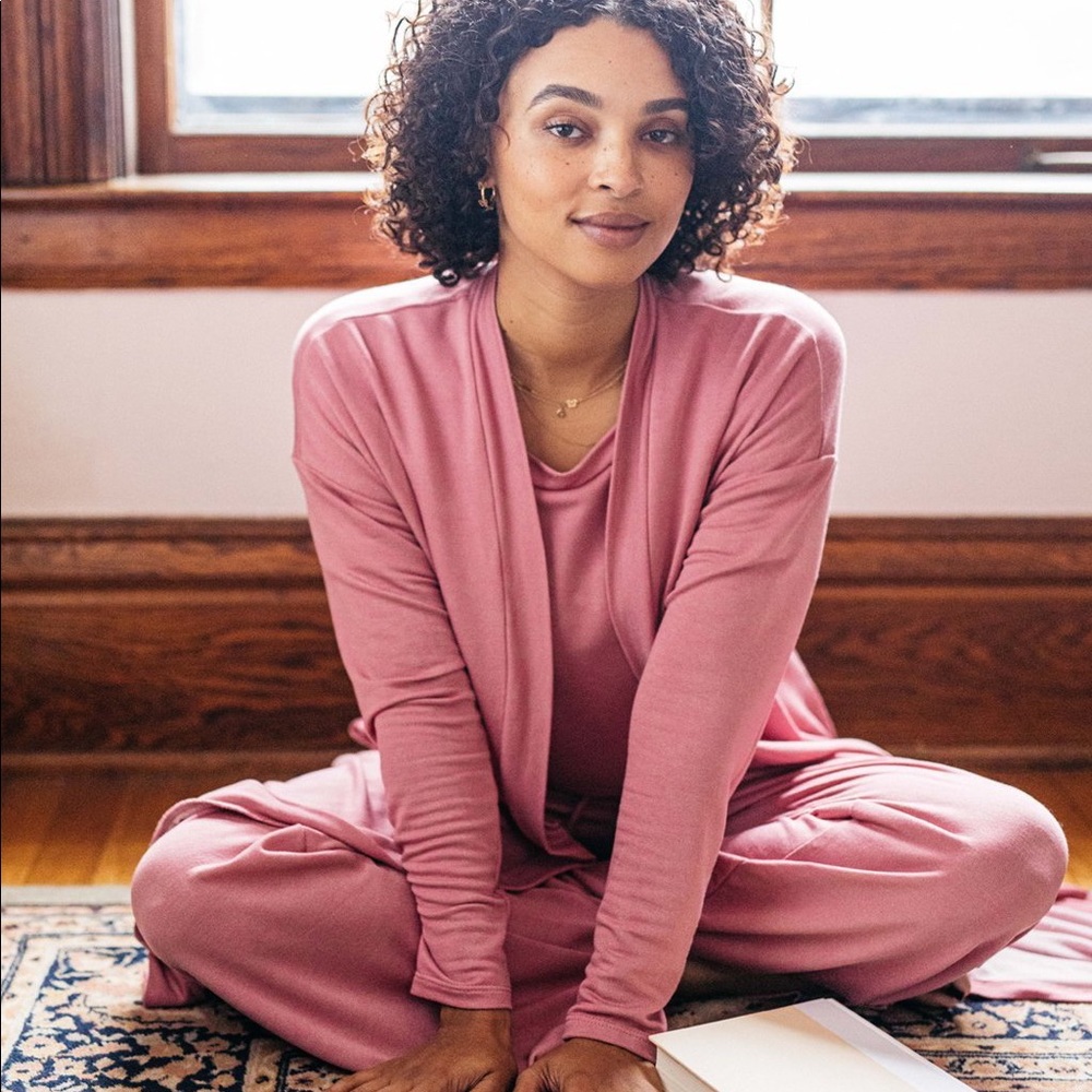 ELEGANTEES | Stroll duster in Mauve Pink - Picture 2 of 3